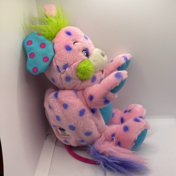 Popples Polka Dottie 12” Plush Doll Ball Stuffed Animal Pink Purple Dots - Picture 8 of 13
